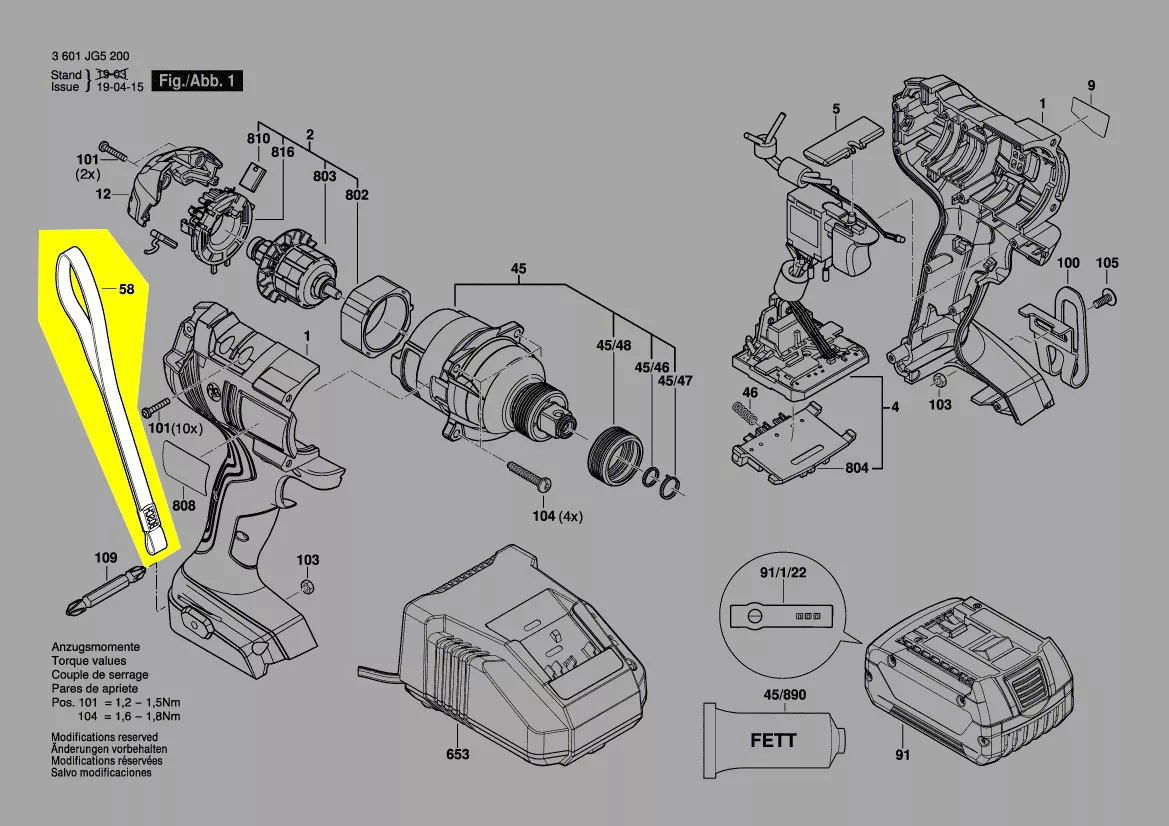 Dragonne réf. 2 609 100 301 Bosch